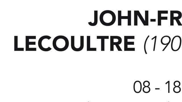 John-Francis Lecoultre